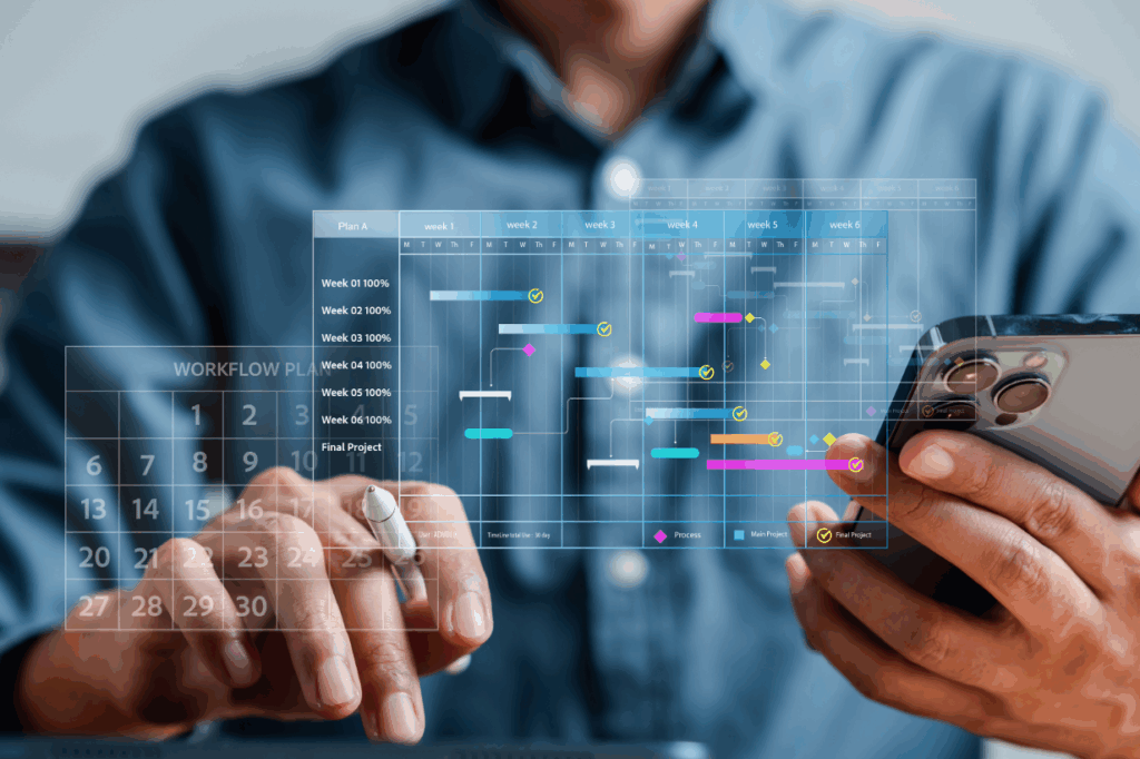 Massenaufnahme von Objekten in Transport