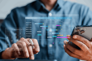 Massenaufnahme von Objekten in Transport