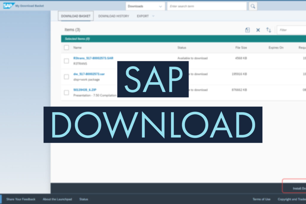 KnowHow: SAP Software Download