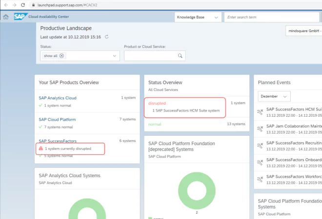 Cloud Availability Center