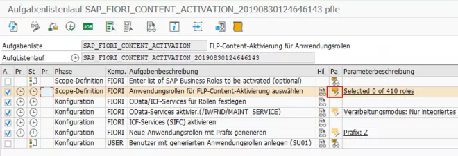 STC01 - Tasklist Activation - Aktivierung von Fiori Launchpad-Content via Aufgabenliste
