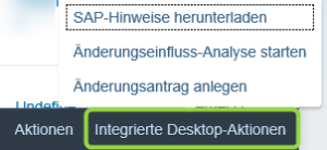 Intergrierte Desktop-Aktionen in der Hinweisübersicht