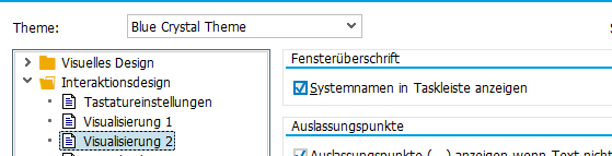 SAP GUI - Haken setzen bei Systemnamen in Taskleiste anzeigen