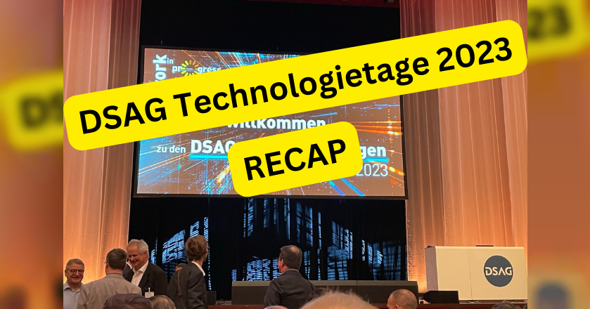 Dsag Conference Keine Zerstörung der SAP | DSAG-Technologietage 2023 – Recap