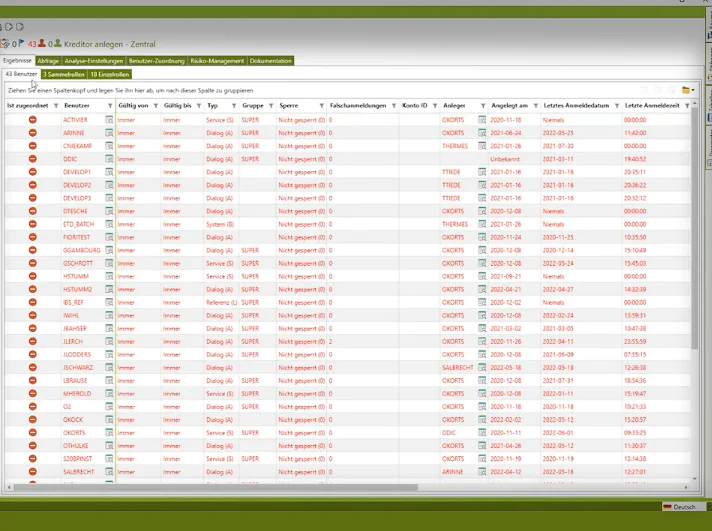 Benutzer- und Berechtigungsanalyse mit CheckAud® screenshot