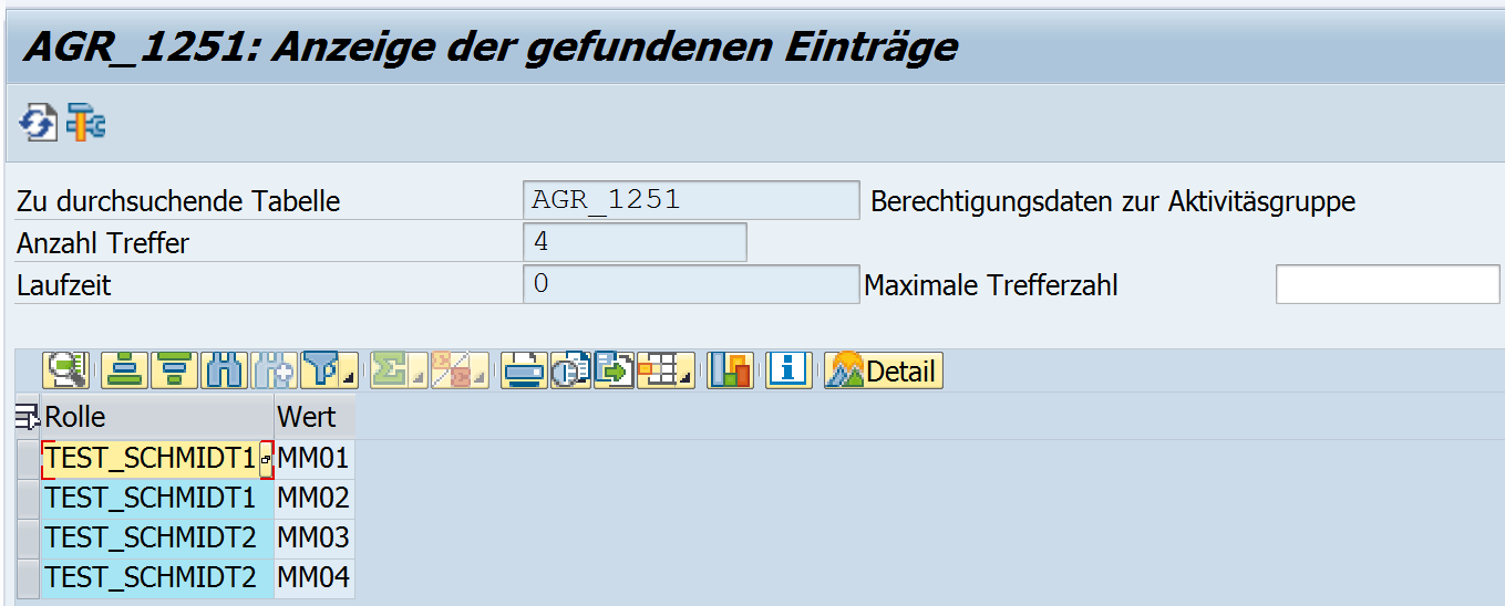 Rollen mit Transaktionen