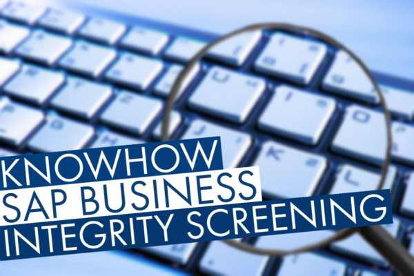SAP Business Integrity Screening