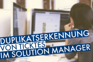 Duplikatserkennung im Solution Manager